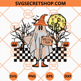 Checkered Ghost Halloween SVG, Ghost Halloween SVG, Horror SVG