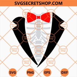 Halloween Skeleton Suit SVG