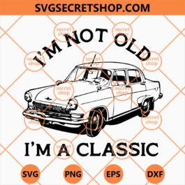 I'm Not Old I'm A Classic SVG, Funny Car SVG, Car SVG, Classic Car SVG