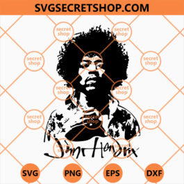 Jimi Hendrix SVG, James Marshall SVG, Music SVG, Singer SVG