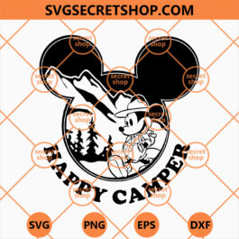 Mickey Happy Camper SVG