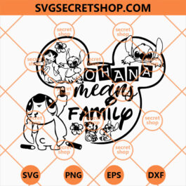Ohana Means Family SVG