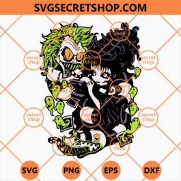 Beetlejuice And Lydia SVG, Halloween Couples Custome SVG, Lydia Deetz Hair Tutorial For Halloween SVG, Beetlejuice And Lydia Custome SVG