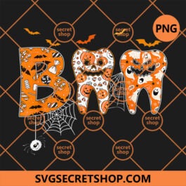 Boo Teeth Pumpkin Dentist Dental Hygienist Halloween PNG, Pumpkin PNG, Teeth PNG, Dentist Dental PNG