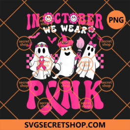Breast Cancer Pink Ghost PNG
