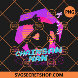 Chainsaw Man Vaporwave PNG, Manga PNG, Denji PNG, Girl PNG