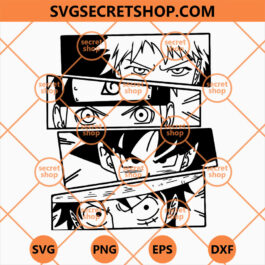 Four pillars shonen jump SVG, Anime SVG, Manga And Anime SVG, Naruto SVG