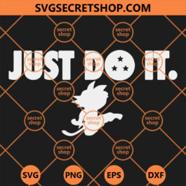 Goku Just Do It SVG, Nike SVG, Goku Sleeping SVG, Baby Goku SVG