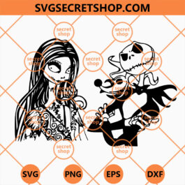 Jack Skellington And Sally SVG, The Nightmare Before Christmas SVG, Disneyland SVG, Christmas Movie SVG