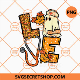 Leopard Ghost Nurse Halloween PNG, Halloween PNG, Nurse PNG, Ghost PNG