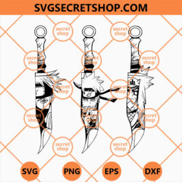 Naruto Character In Knife SVG, Anime SVG, Naruto Knife Dagger SVG, Naruto SVG