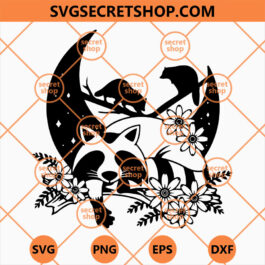 Raccoon SVG, Animal SVG, Rabid SVG, Wildlife SVG