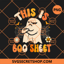 This Is Boo Sheet Ghost Retro Halloween PNG, Boo Sheet PNG, Halloween PNG, Ghost PNG
