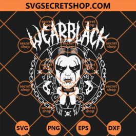 Wednesday Addams Wear Black SVG, Wednesday  SVG, Black SVG,  Addams SVG