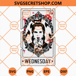Wednesday Horror Card SVG, Wednesday Addams SVG, Addams Family Happy Birthday SVG, The Addams Family Film SVG