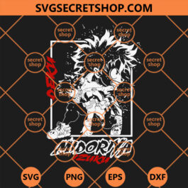 Midoriya Izuku SVG, Mha Deku Cosplay SVG, My Hero Academy SVG, Anime SVG