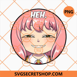 Anya Forger Heh PNG, Cute Anya Portrait PNG, Baby Shy Girl PNG