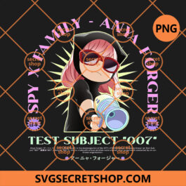 Anya Forger Test Subject 007 PNG, Spy x Family PNG, Cute Anya Chibi PNG