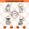 Baby Star Wars Characters SVG