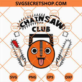 Chainsaw Club SVG, Chainsaw Man SVG, Pochita SVG