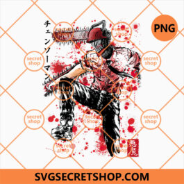 Chainsaw Man PNG, Men In Black Poster PNG, Makima Chainsaw Robot PNG