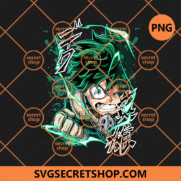 Izuku Midoriya Smash PNG, My Hero Academy PNG, Anime Japanese PNG