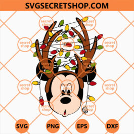Mickey Christmas Light SVG