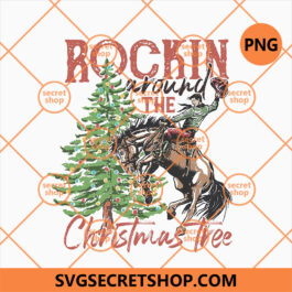 Rockin Around The Christmas Tree PNG, Man Ride A Horse PNG, Xmas Box PNG