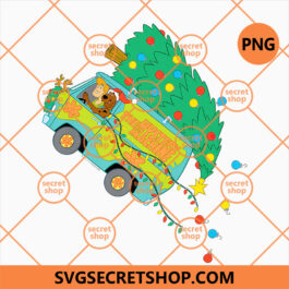 Scooby Doo Christmas Tree PNG, Christmas Bus PNG, Xmas Lighting Holiday PNG