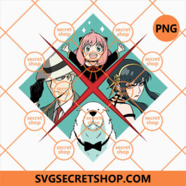 Spy x Family Characters PNG, Anya Family Characters PNG, Character Portrait PNG