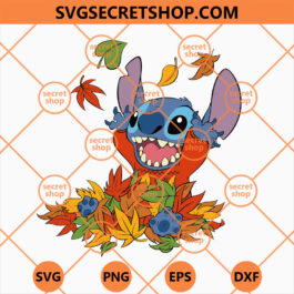 Stitch Happy Autumn SVG, Disney SVG, Stitch SVG, Autumn SVG