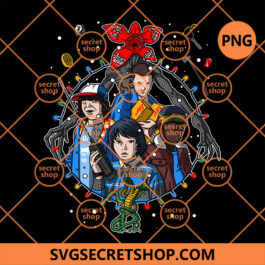 Stranger Things Christmas PNG, Stranger Things Character PNG, Merry Christmas Ornament PNG
