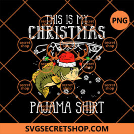 This Is My Christmas Pajama Shirt Fishing