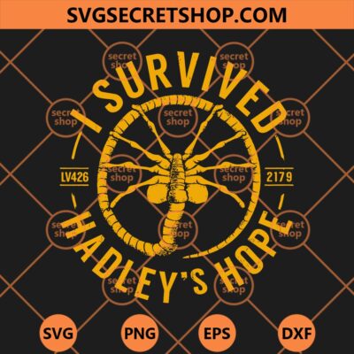 I Survived Hadleys Hope SVG, Alien SVG, Xenomorph Larva SVG 4 I Survived Hadleys Hope SVG