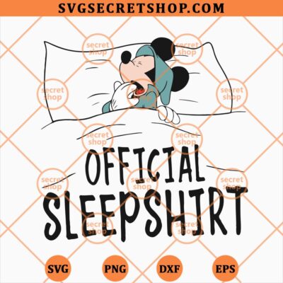 Mickey Offical Sleepshirt SVG