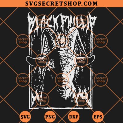 Black Metal Phillip SVG, Black Phillip SVG PNG DXF EPS 4 Black Metal Phillip SVG