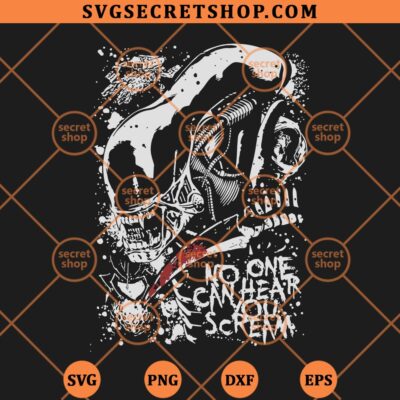 Xenomorph Screaming In Space SVG, Xenomorph SVG PNG DXF EPS 4 Xenomorph Screaming In Space SVG