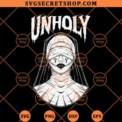Horror Unholy Nun SVG, Scary Nun SVG, The Nun SVG PNG DXF EPS 4 Horror Unholy Nun SVG