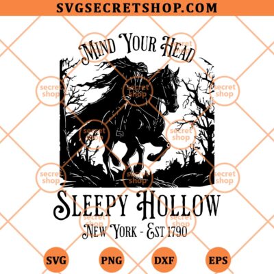 Mind Your Head Sleepy Hollow SVG
