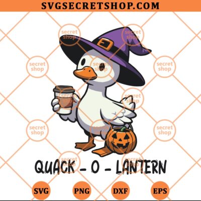 Quack O Lantern Goose Halloween SVG, Witch Goose SVG PNG DXF EPS 4 Quack O Lantern Goose Halloween SVG