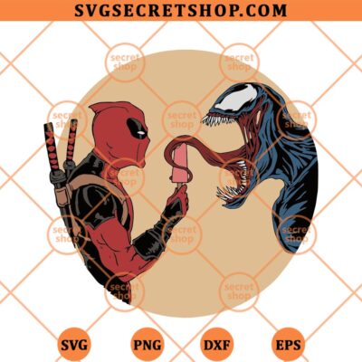 Deadpool And Venom SVG, Deadpool SVG, Venom SVG PNG DXF EPS 4 Deadpool And Venom SVG