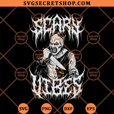 Terrifier Scary Vibes SVG, Art The Clown SVG PNG DXF EPS 4 Terrifier Scary Vibes SVG