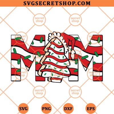 Mom Christmas Tree Cake SVG, Christmas Mom SVG PNG DXF EPS 4 Mom Christmas Tree Cake SVG
