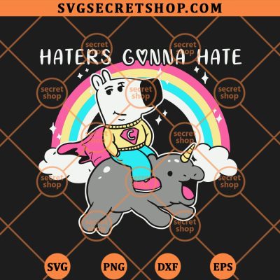 Haters Gonna Hate Chill Guy Riding Moo Deng SVG, Chill Guy SVG PNG DXF EPS 4 Haters Gonna Hate Chill Guy Riding Moo Deng SVG