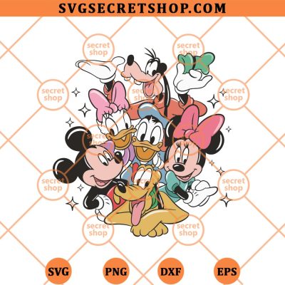 Mickey And Friends SVG