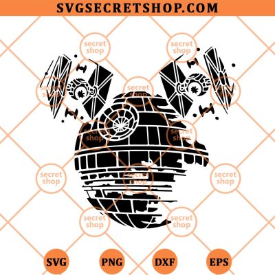 Mickey Ears Death Star SVG, Disney Death Star SVG PNG DXF EPS 4 Mickey Ears Death Star SVG