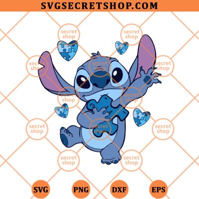 Stitch Autism Awareness SVG