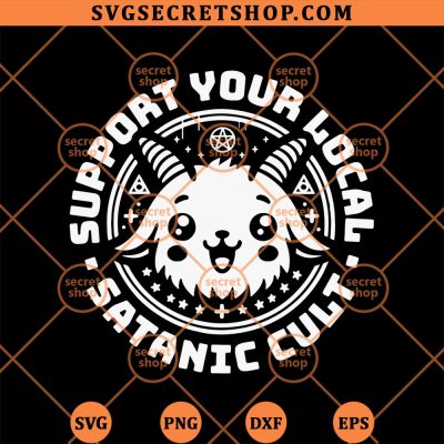 Support Your Local Satanic Cult SVG