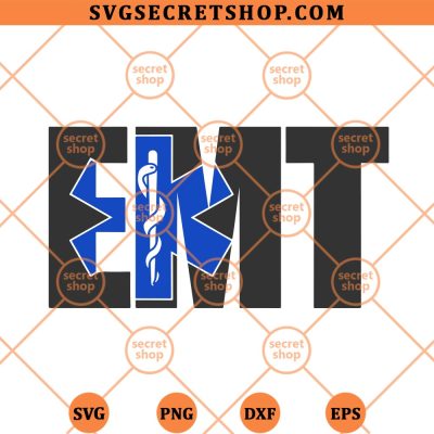 Emergency Medical Technician Logo SVG, EMT Logo SVG PNG DXF EPS 4 Emergency Medical Technician Logo SVG