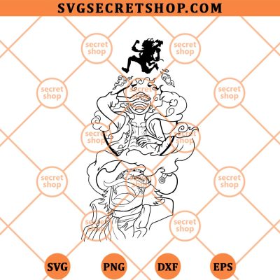 Luffy Gear 5 And Roger SVG